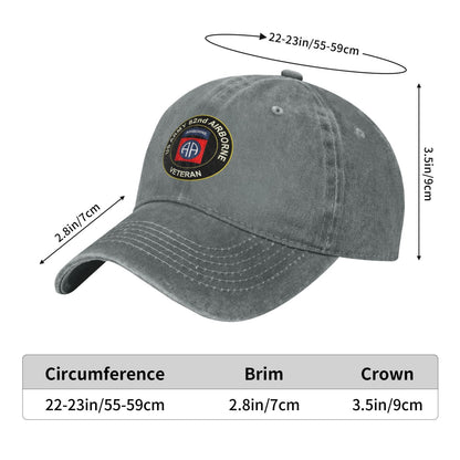 82ndairborne Printed unisex baseball cap adjustable cap outdoor sunshade trucker hat