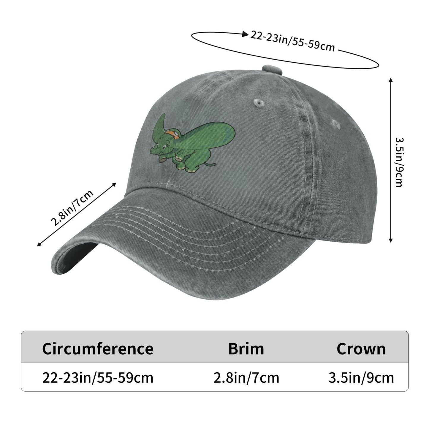 27 Squadron Dumbo Tail Art Printed unisex baseball cap adjustable cap outdoor trucker hat veterans Gifts