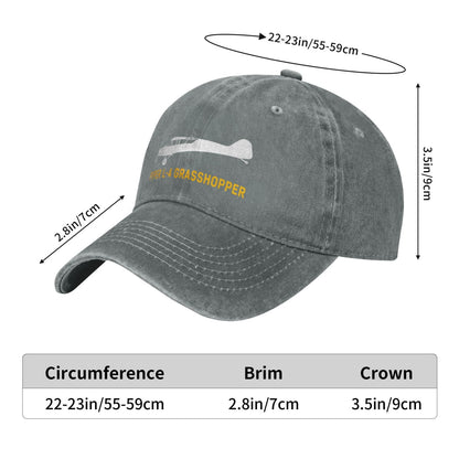 Piper L-4 Grasshopper Printing unisex baseball cap adjustable hats Outdoor leisure hat veteran gift
