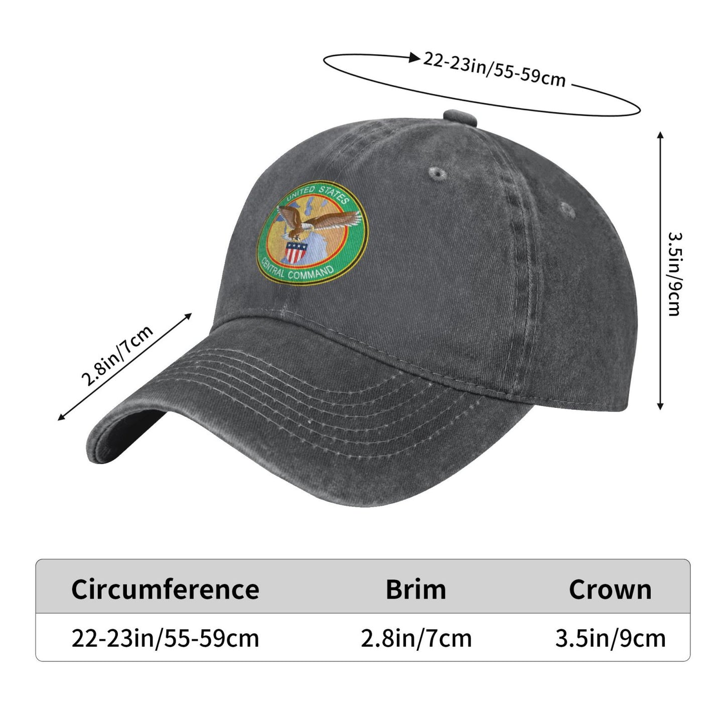Seal Of The United States Central Command Printed unisex baseball cap adjustable cap veteran gift