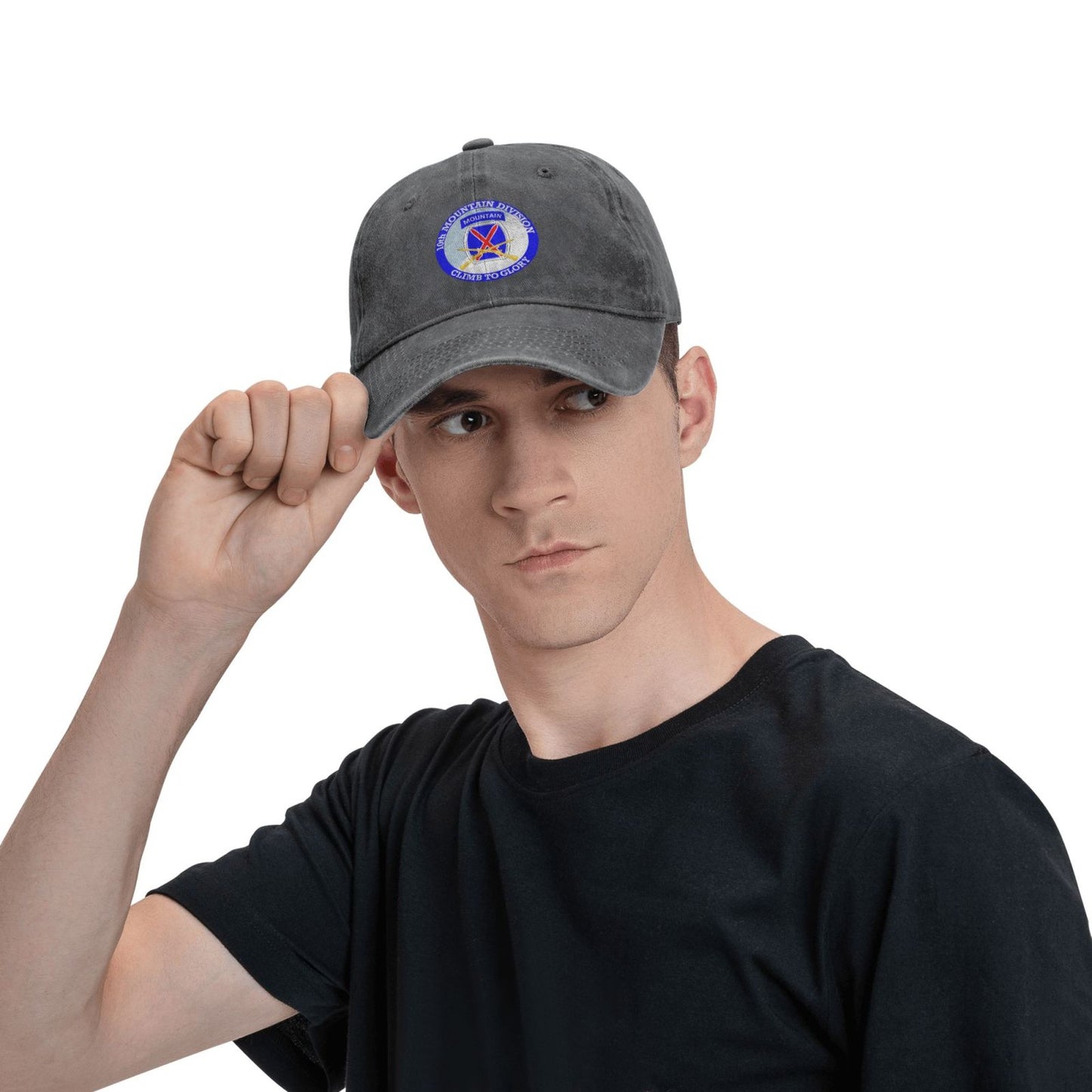 Us Army 10th Mountain Division Printing unisex baseball cap adjustable hats veteran gift