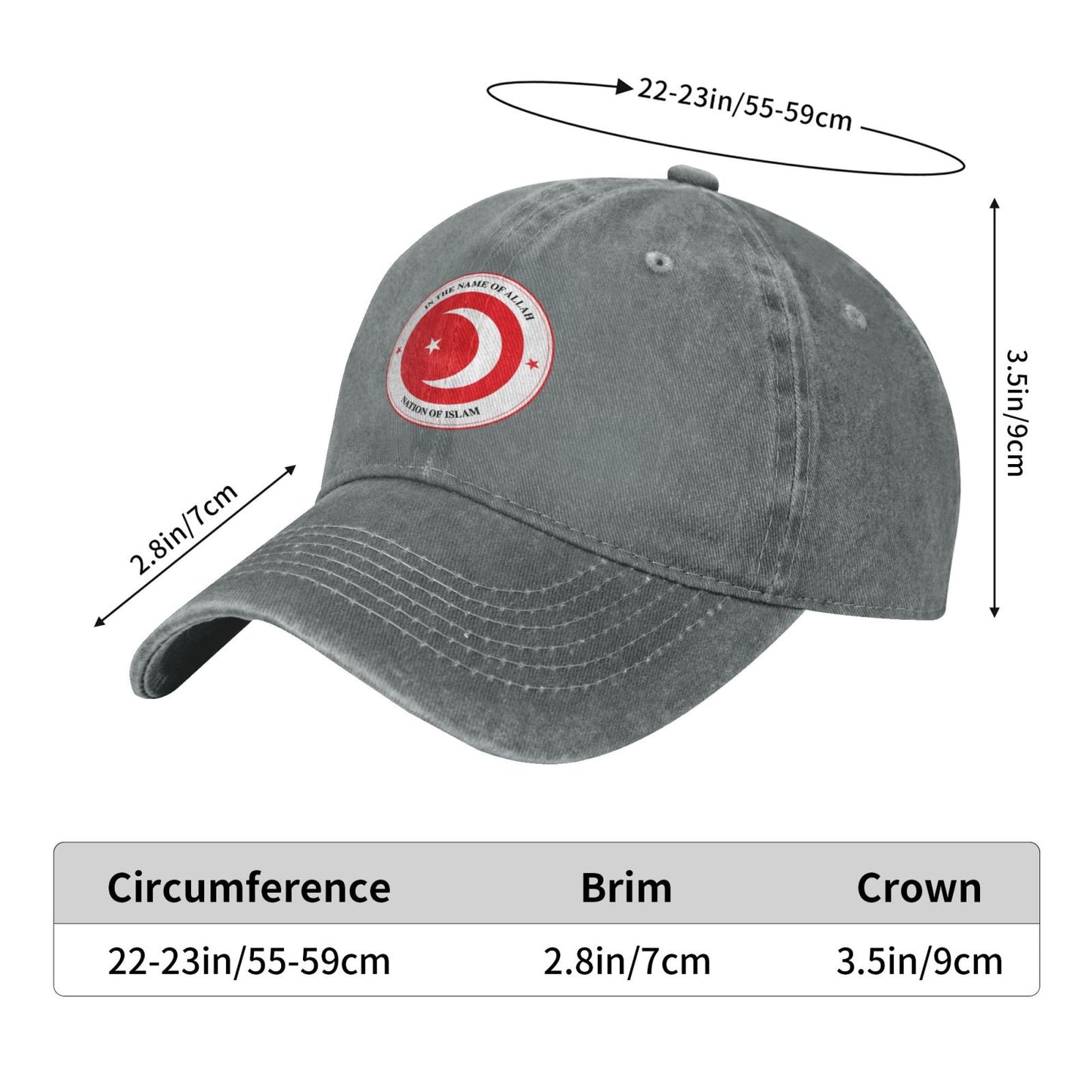 Nation Of Islam Flag Printed unisex baseball cap outdoor hats adjustable cap trucker gift hat