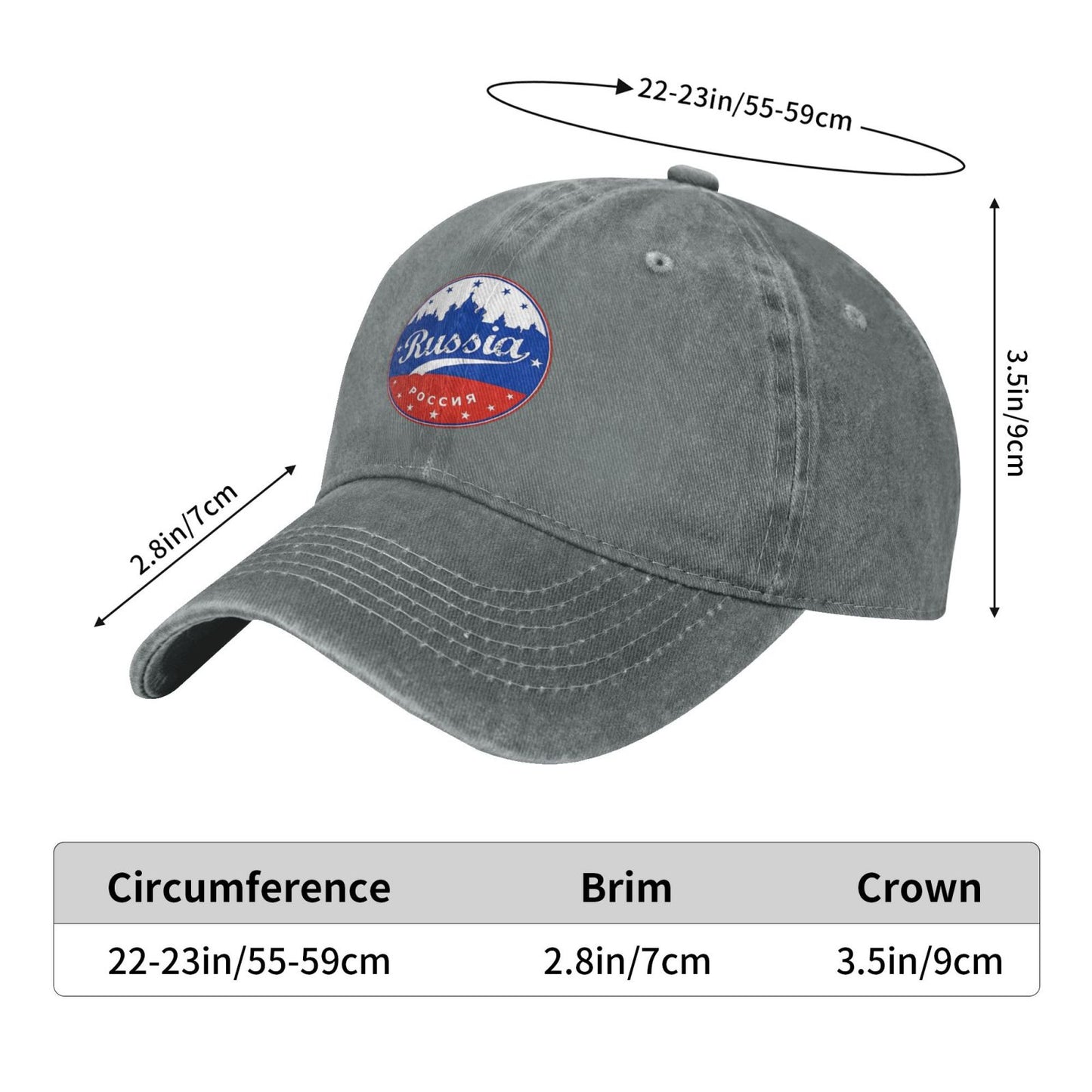 Russia Printed unisex baseball cap adjustable cap outdoor sun hats trucker hat