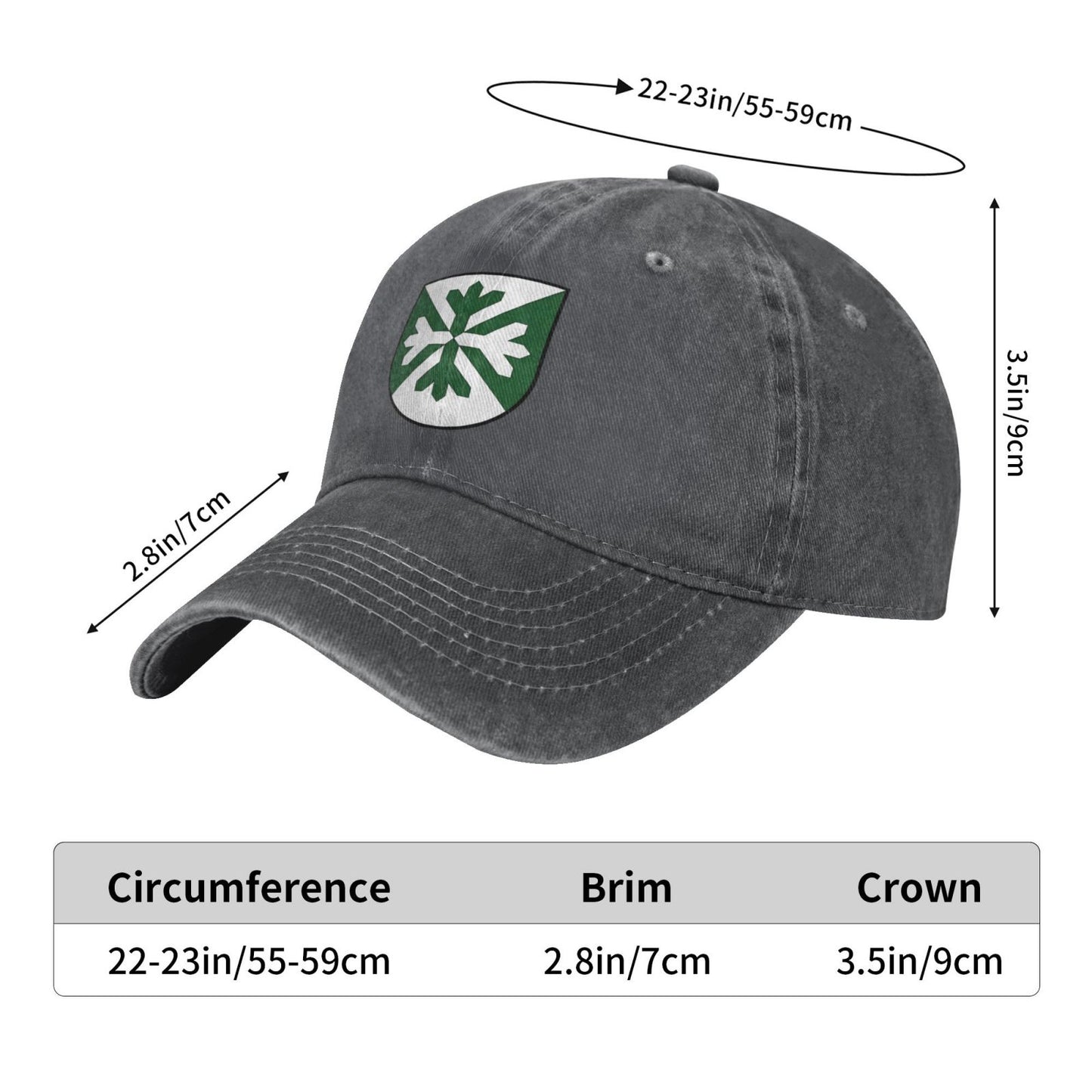 Wappen At Schlaiten Printed unisex baseball cap adjustable cap outdoor sun hats trucker hat