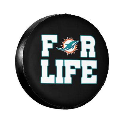 Miami Dolphins Printing tire protection cover car spare tire dust protection cover