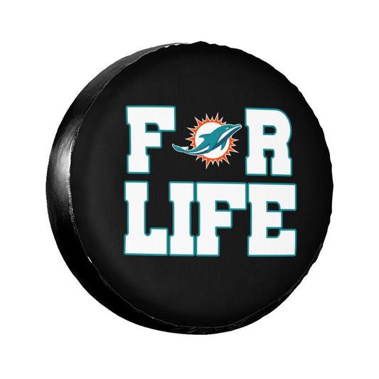 Miami Dolphins Printing tire protection cover car spare tire dust protection cover