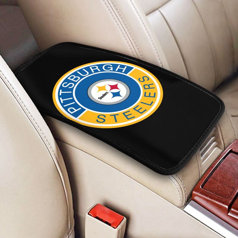 Pittsburgh Steelers print car armrest protective cover Car center console armrest pad