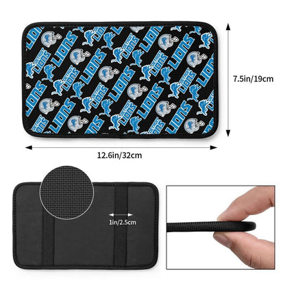 Detroit Lions Printing car armrest box protective pad