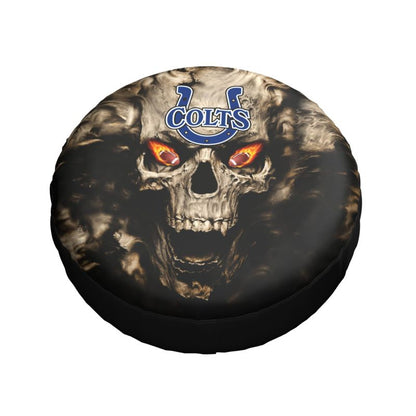 Indianapolis Colts print Skull print car tire cover tire dust cover
