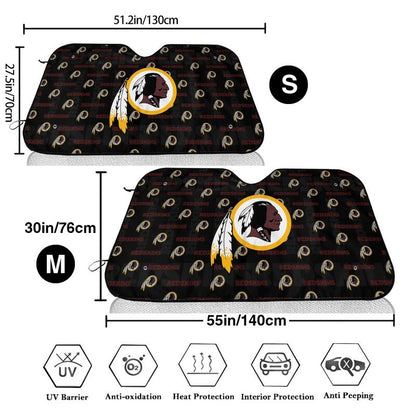 Washington Redskins Printed is suitable for front Car windshield sunshades Car windshield sunshades