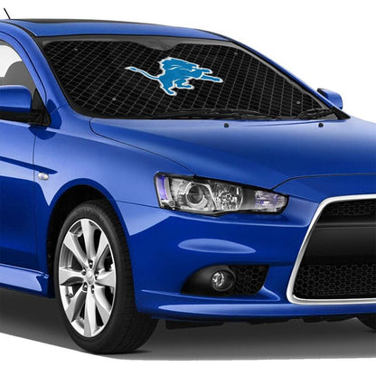 Detroit Lions Print Car windshield sunshades is suitable front Car windshield sunshades