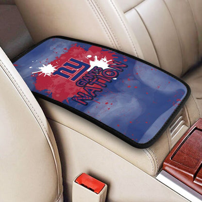 New York Giants print car center console armrest pad Car armrest box protective cover