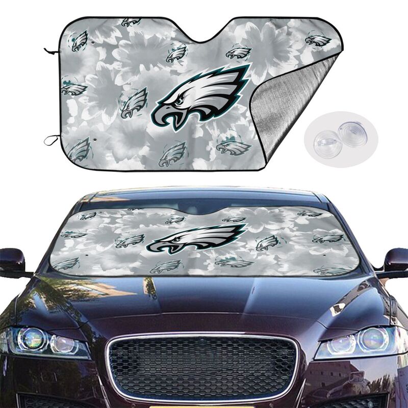 Philadelphia Eagles Printed multi size car front windshield sunshade car windshield sunshade