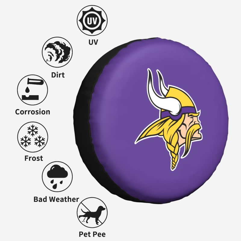 Minnesota VikingsPrinting car tire covers waterproof car tire covers