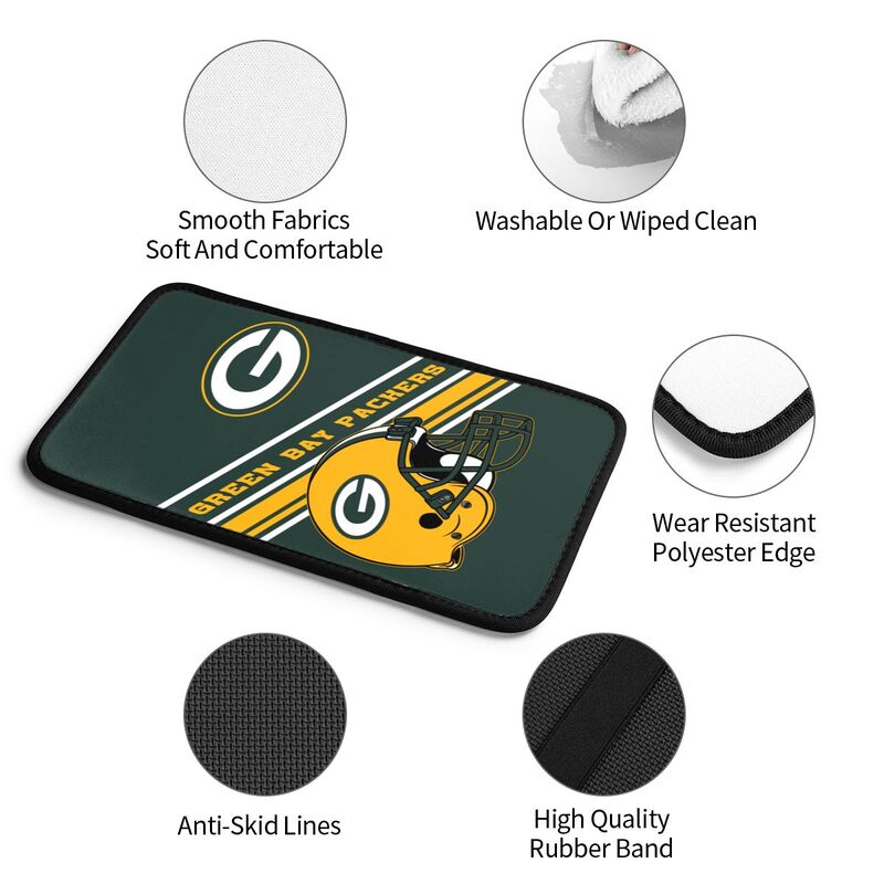 Green Bay Packers Print armrest protective cover car armrest box cushion
