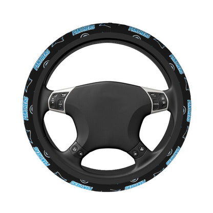 Carolina Panthers Printed car protective cover elastic steering wheel cover