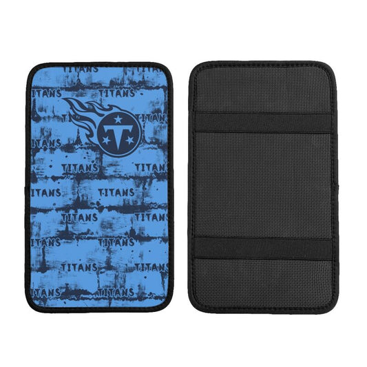 Tennessee Titans print Car armrest box protective cover car center console armrest pad