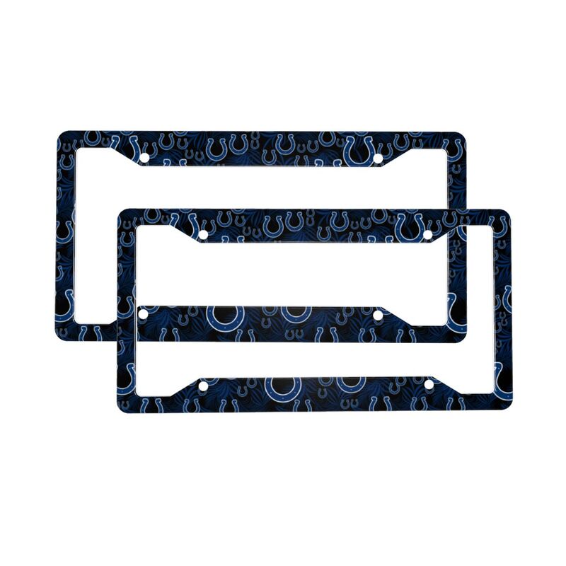 Indianapolis Colts Print Car license plate frame four hole license plate holder (one pair)