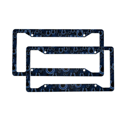 Indianapolis Colts Print Car license plate frame four hole license plate holder (one pair)