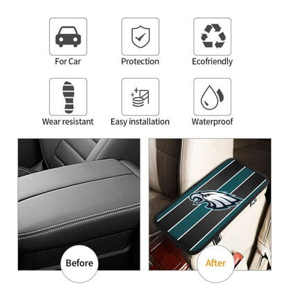 Philadelphia Eagles1 Printed car center armrest box pad anti slip pad