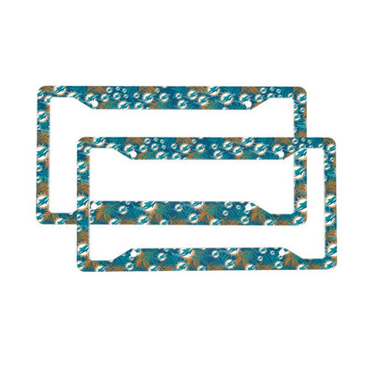 Miami Dolphins Print Car license plate frame four hole license plate holder (one pair)