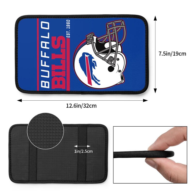 Buffalo Bills Print car armrest box cushion armrest protective cover