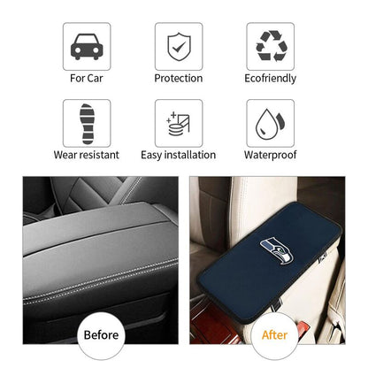Seattle Seahawks Printed car armrest box pad elbow protection pad