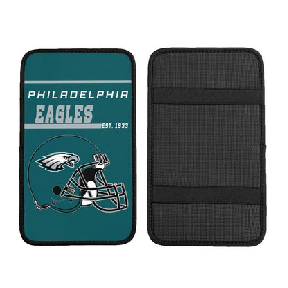 Philadelphia Eagles Print car armrest box cushion armrest protective cover