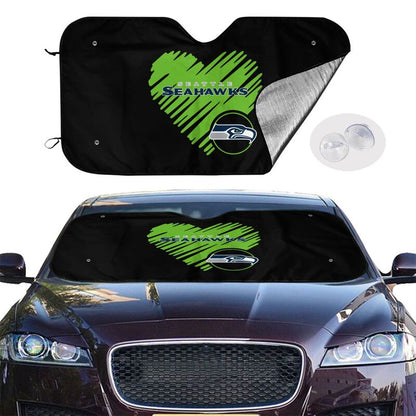 Seattle Seahawks Printing is suitable car front windshield sunshades Car windshield sunshades