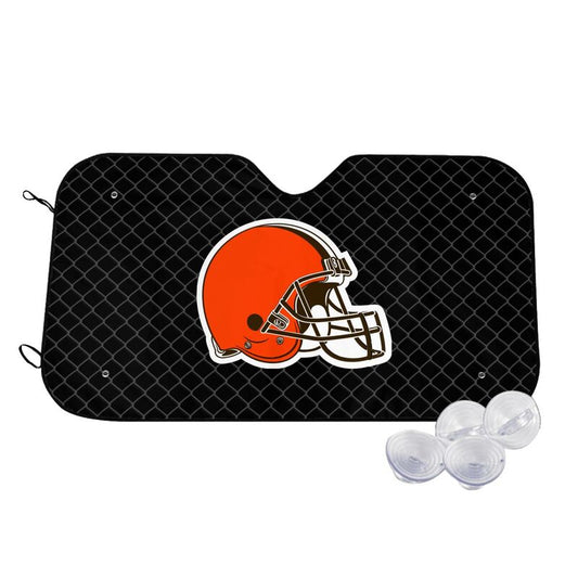 Cleveland Browns 2 Print Car windshield sunshades is suitable front Car windshield sunshades