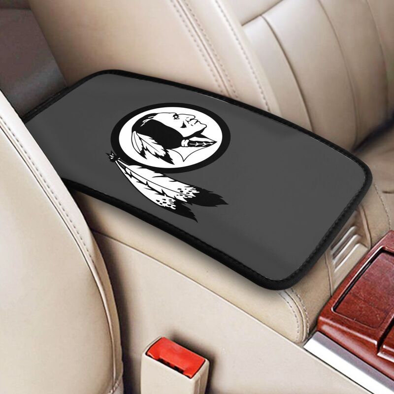 Car armrest box pad Washington Commanders 4 Printed central armrest box pad protective pad