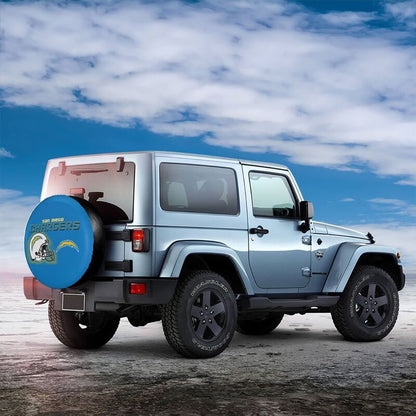 San Diego Chargers Print car tire protection cover car spare tire dust protection covers