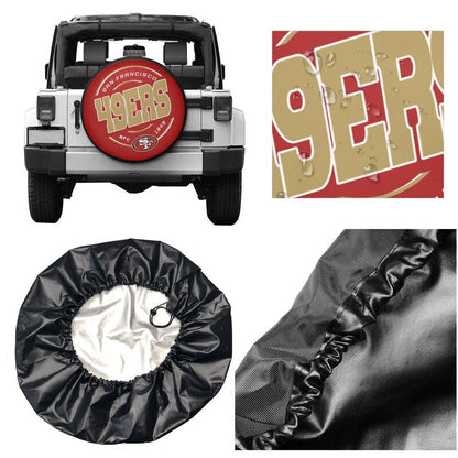 San Francisco 49ers Printed tire protection cover car spare tire dust protection covers