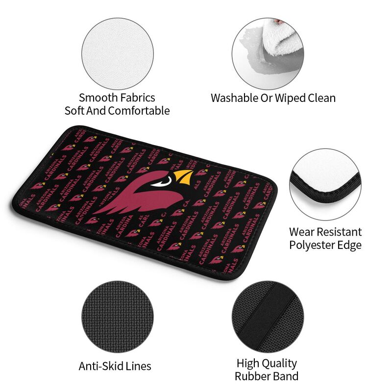 Arizona Cardinals 3 printed Car handrail cushion Personalized car armrest cover