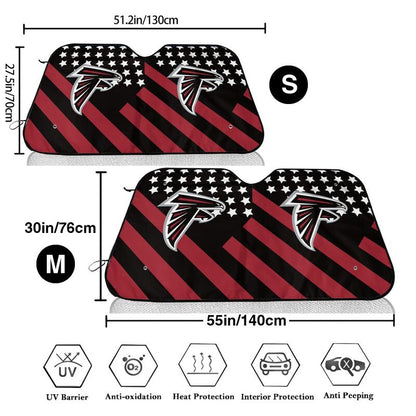 Atlanta Falcons 3 Print Car windshield sunshades suitable for front Car windshield sunshades