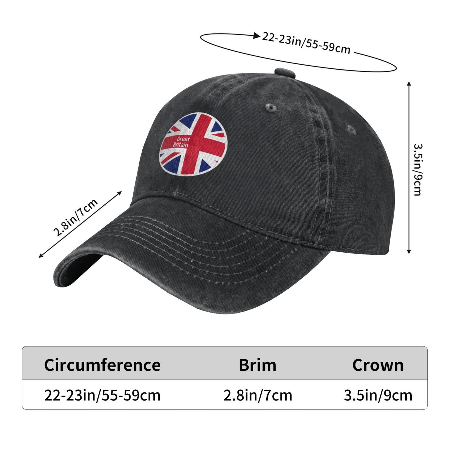 Sticker EU Flag Round Printed unisex baseball cap adjustable cap outdoor sun hats trucker hat