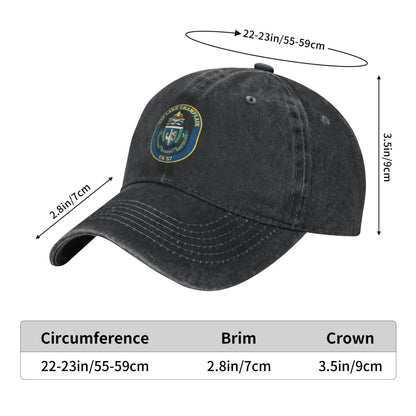 USS Lake Champlain CG 57 Printed unisex baseball cap adjustable cap outdoor sun hats trucker hat