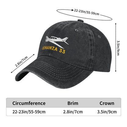 Bonanza 33 Printing unisex baseball cap adjustable hats Outdoor leisure hat veteran gift