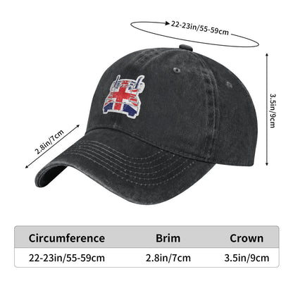 British Trucker United Kingdom Union Jack Flag Printed unisex baseball cap adjustable cap outdoor sun hats trucker hat