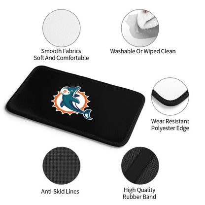 Miami Dolphins Printed car center armrest box pad anti slip pad