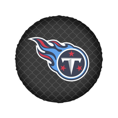 Tennessee Titans Grid background car tire waterproof dustproof protective cover