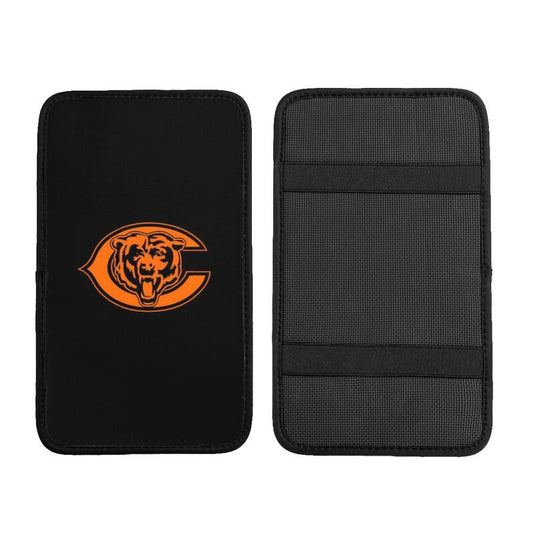 Car armrest box pad Chicago Bears 6 Printed central armrest box cushion protective pad