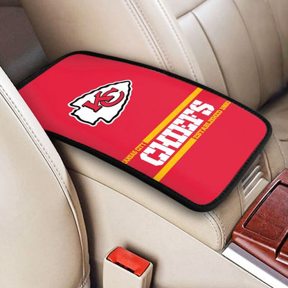 Kansas City Chiefs Printed car armrest box pad Protective pad