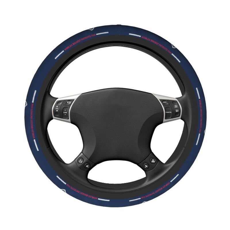 New England Patriots Printed breathable elastic steering wheel anti slip cover
