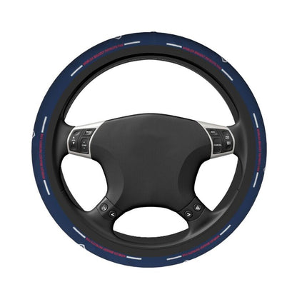 New England Patriots Printed breathable elastic steering wheel anti slip cover