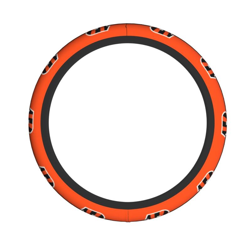 Cincinnati Bengals 4 Printed breathable elastic steering wheel anti slip cover