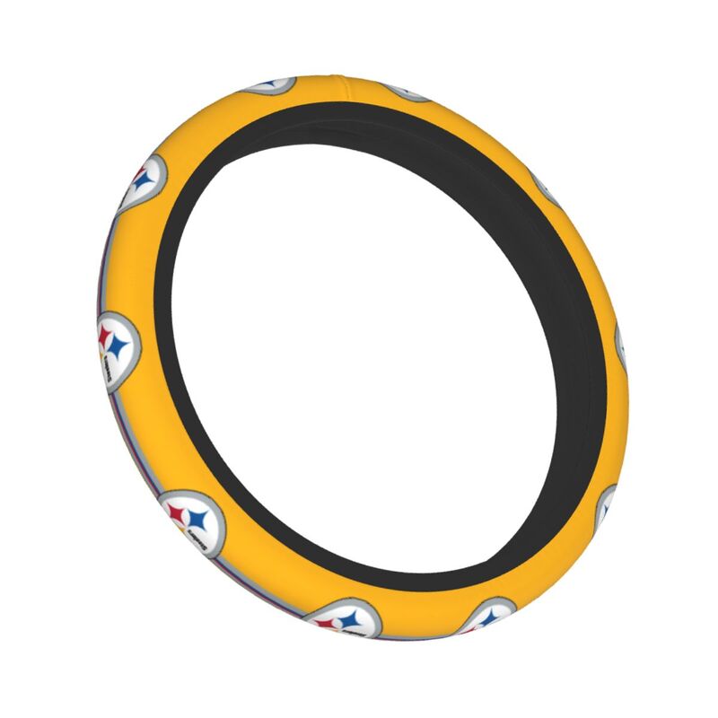 Pittsburgh Steelers Printed elastic steering wheel cover car steering wheel protective cover