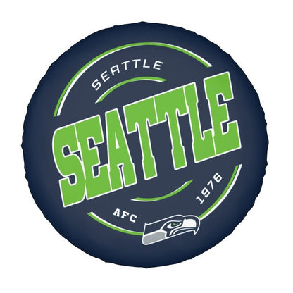 Seattle Seahawks Printing car tire protection cover car spare tire dust protection cover