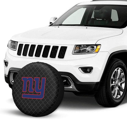 New York Giants Grid background car tire waterproof dustproof protective cover