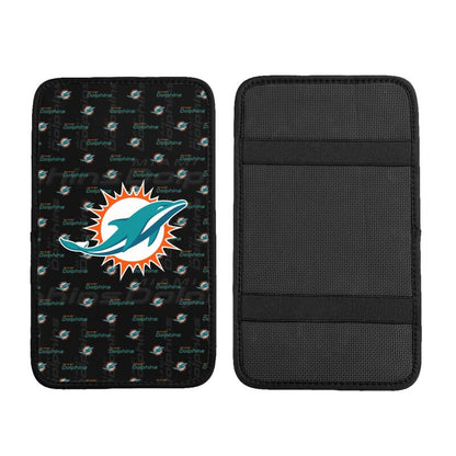 Miami Dolphins printed Car handrail cushion Personalized car armrest cover